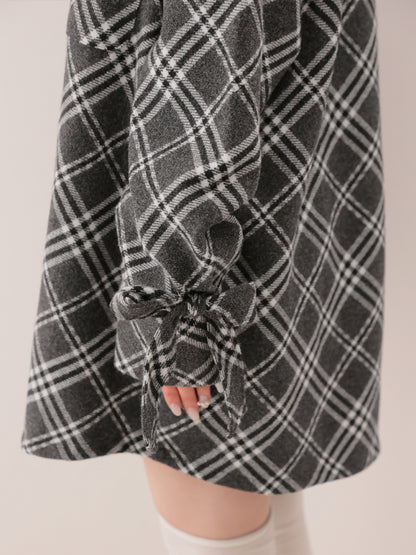 Urban check shirt outer(eme10863)