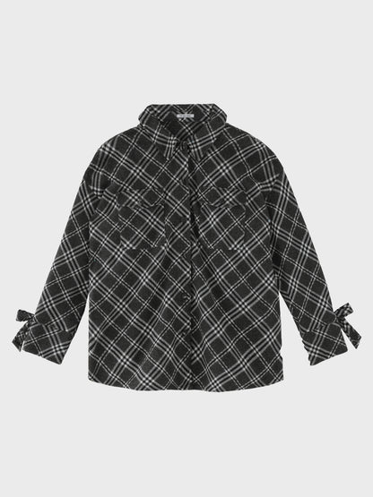 Urban check shirt outer(eme10863)