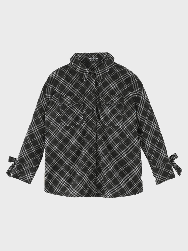 Urban check shirt outer(eme10863)