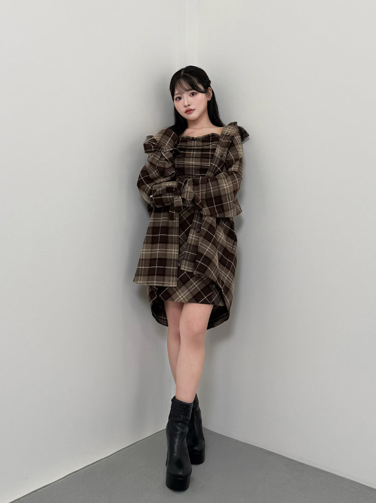 model：150cm　(size：F　color：Brown)