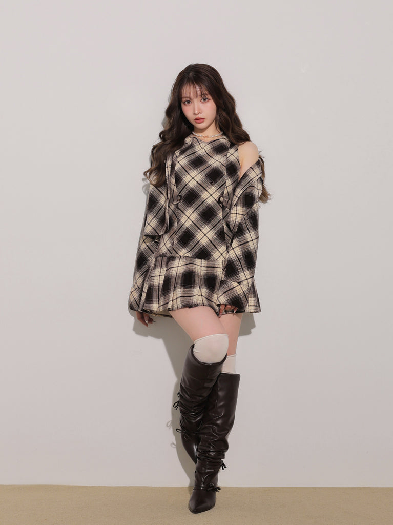 model：160cm　(size：F　color：Brown)