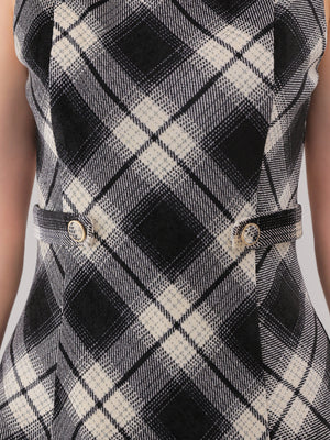 Ombre check pleats mini onepiece(eme10864)