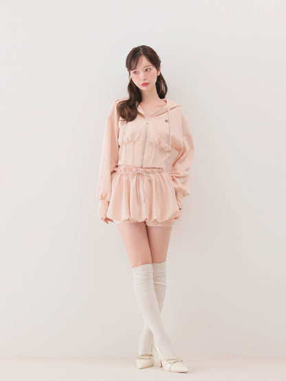 model：162cm　(size：F　color：Pink)