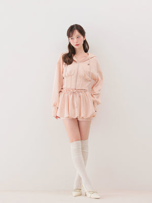 model：162cm　(size：F　color：Pink)