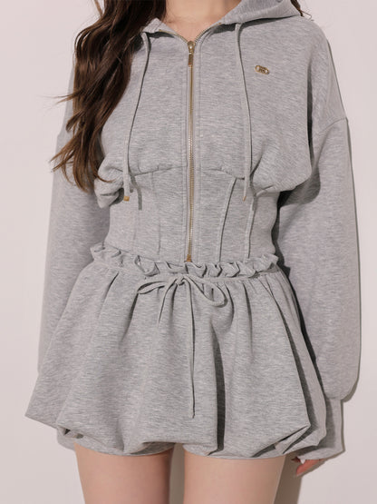 model：160cm　(size：F　color：Gray)