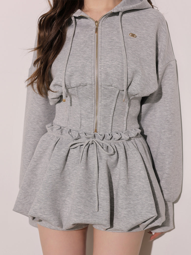 model：160cm　(size：F　color：Gray)