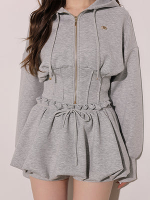 model：160cm　(size：F　color：Gray)