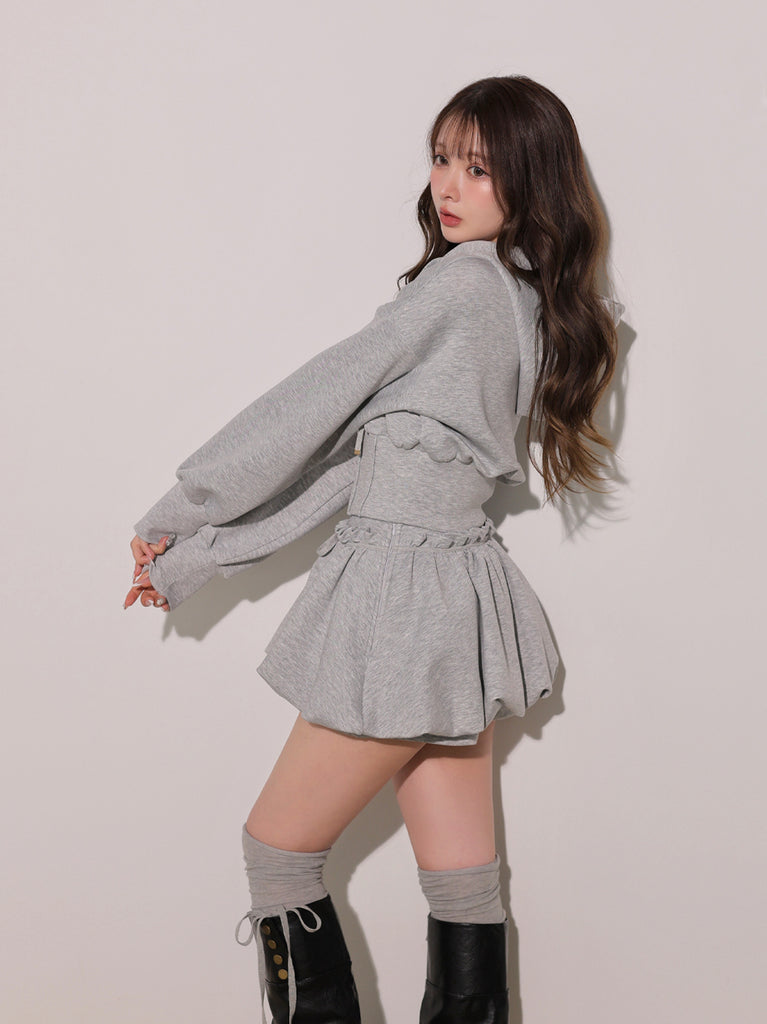 model：160cm　(size：F　color：Gray)