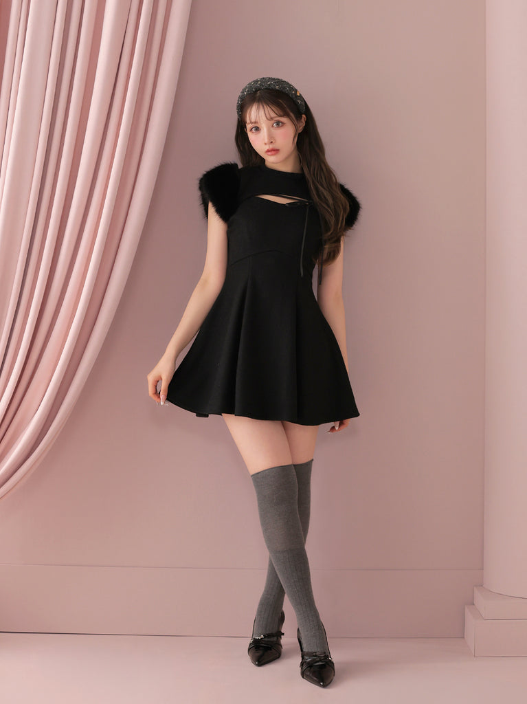 model：160cm　(size：F　color：Black)