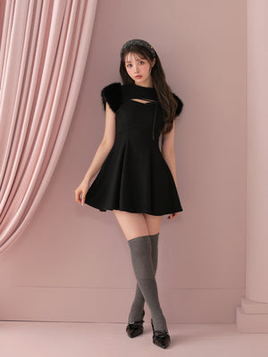 model：160cm　(size：F　color：Black)