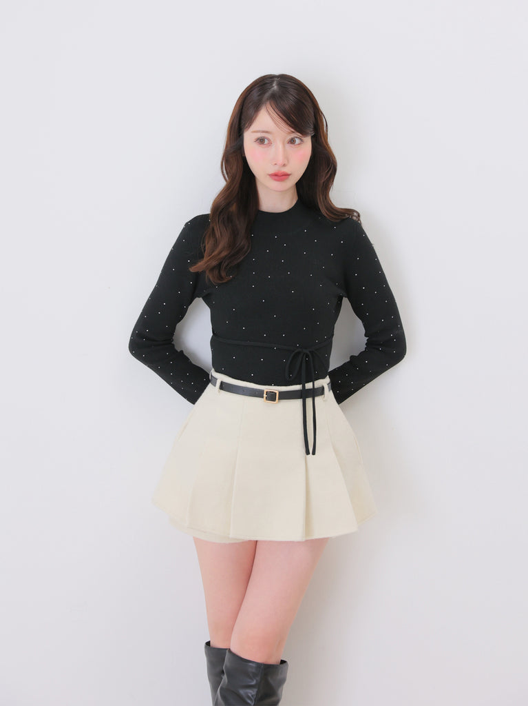 model：162cm　(size：F　color：Ivory)