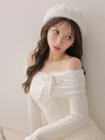 model：160cm　(size：F　color：Ivory)