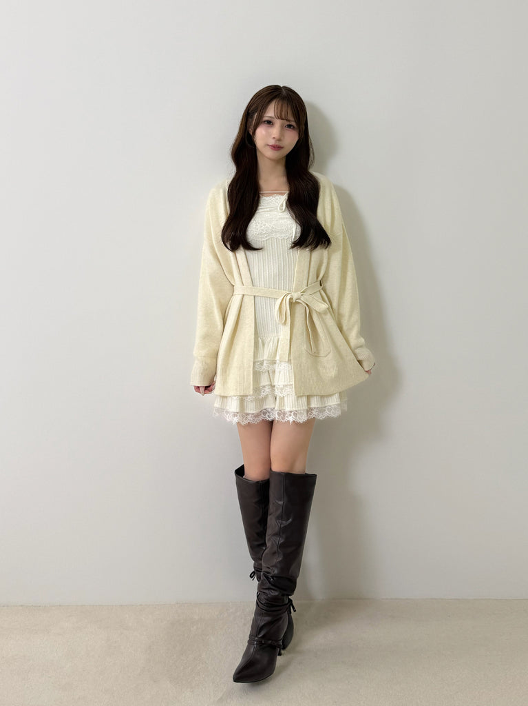 model：158cm　(size：F　color：Ivory)