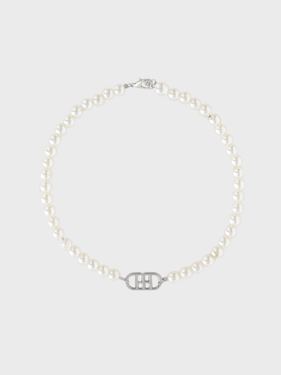 【Pre Order】Logo pearl choker(eme10877)