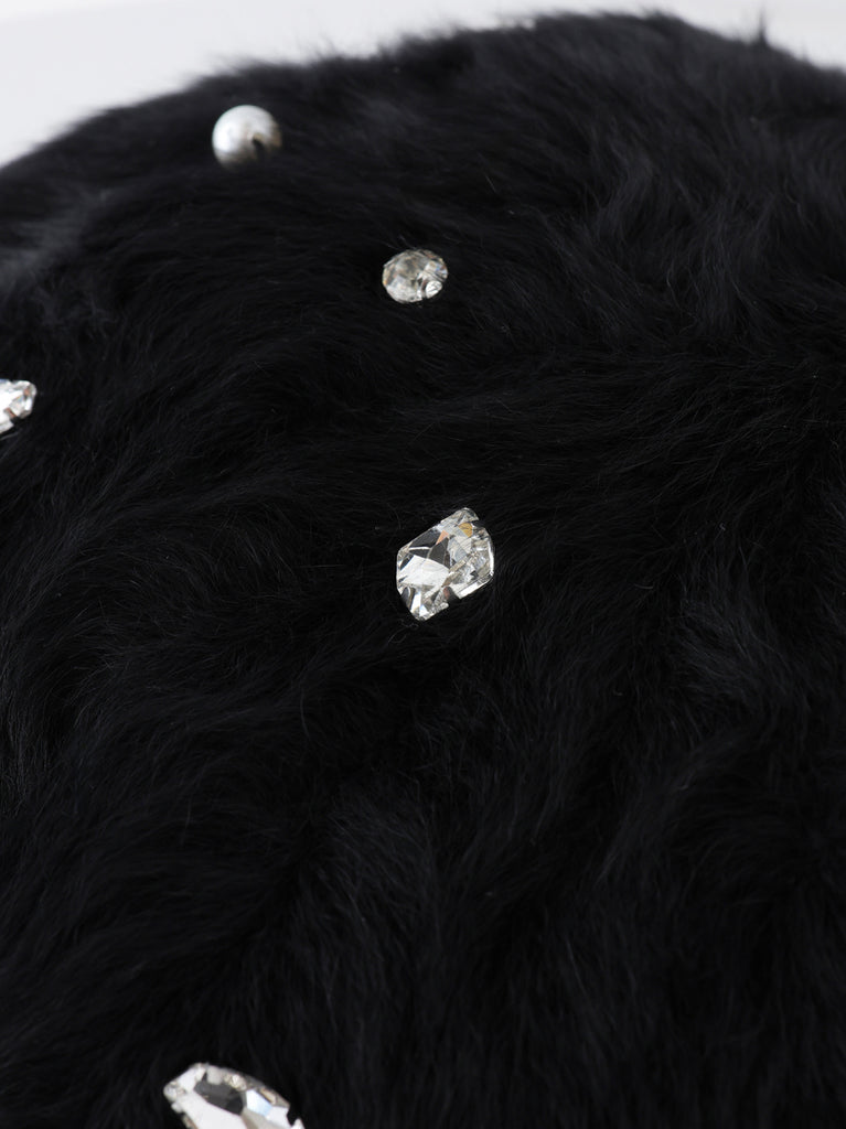Back ribbon bijou beret(eme10890)