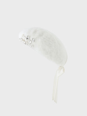 Jewel bijou fur beret(eme10891)