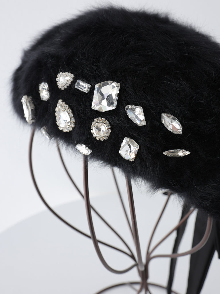Jewel bijou fur beret(eme10891)