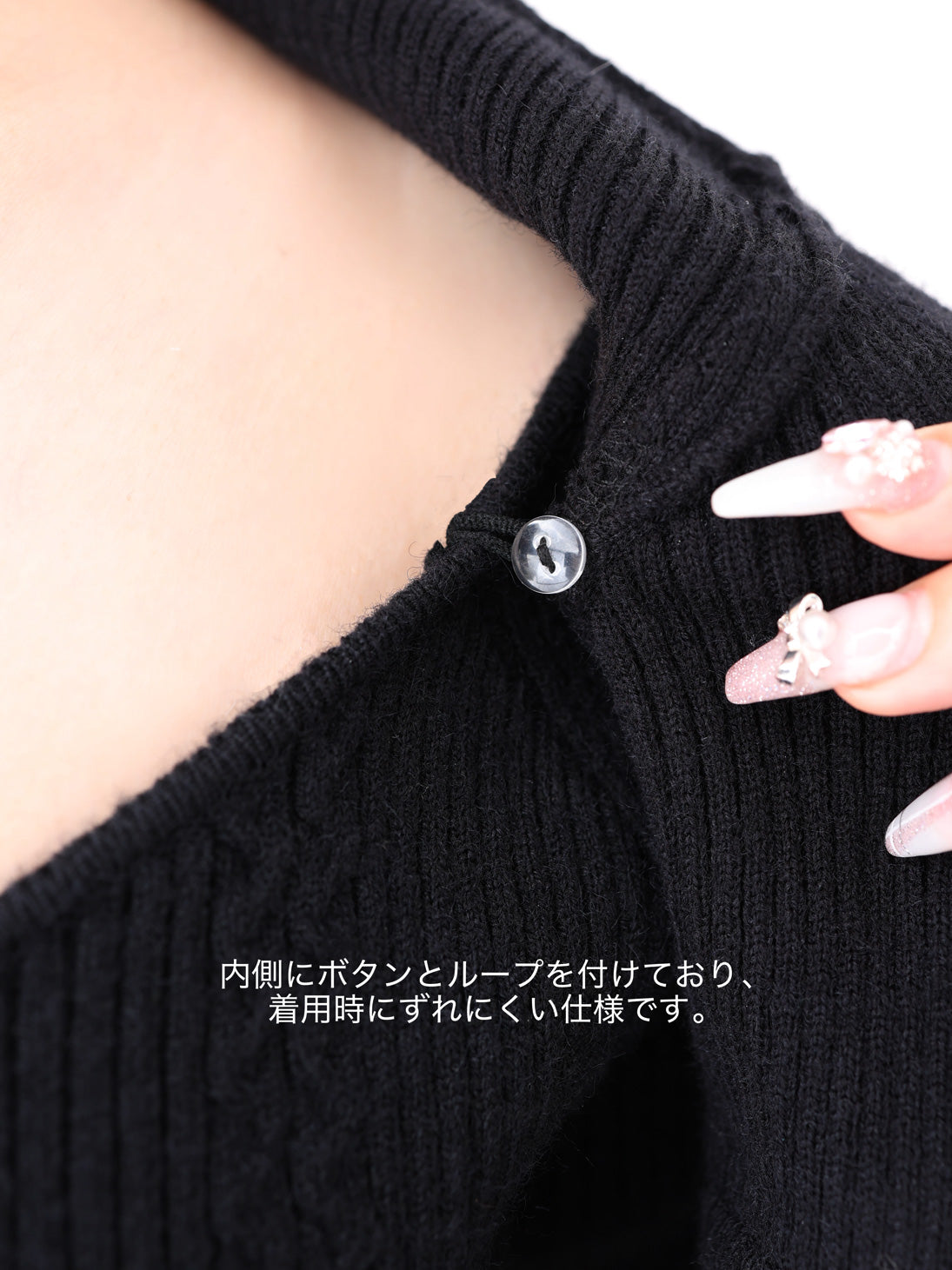 【Pre Order】Luxe feather cape knit onepiece(eme10901)