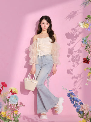 model：160cm　(size：S　color：Ice blue)