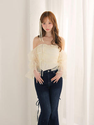 model：162cm　(size：F　color：Ivory)
