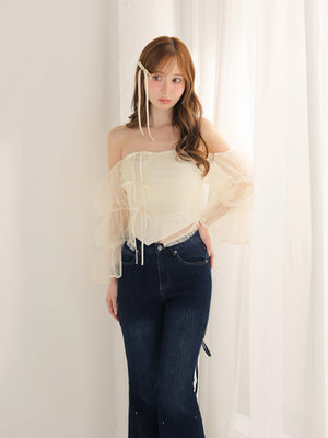 model：162cm　(size：F　color：Ivory)