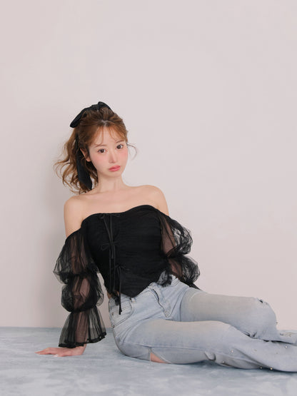 model：162cm　(size：F　color：black)