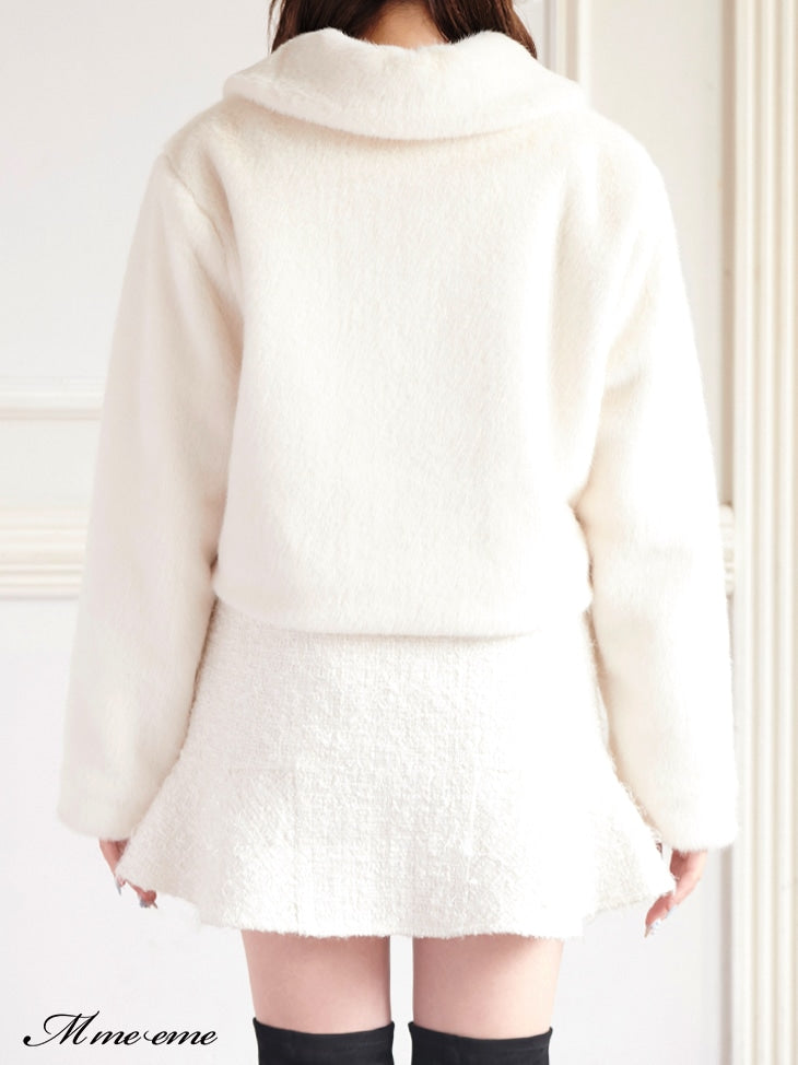 【SALE】Bijou fur coat (eme10286)