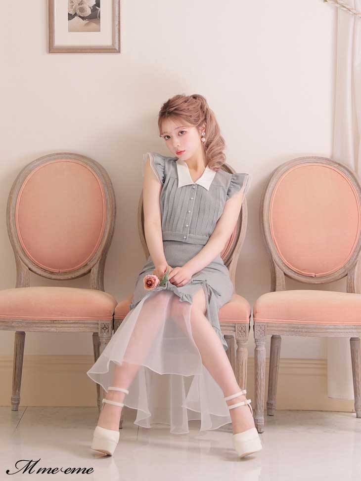 【SALE】Organza mermaid skirt (eme10410)