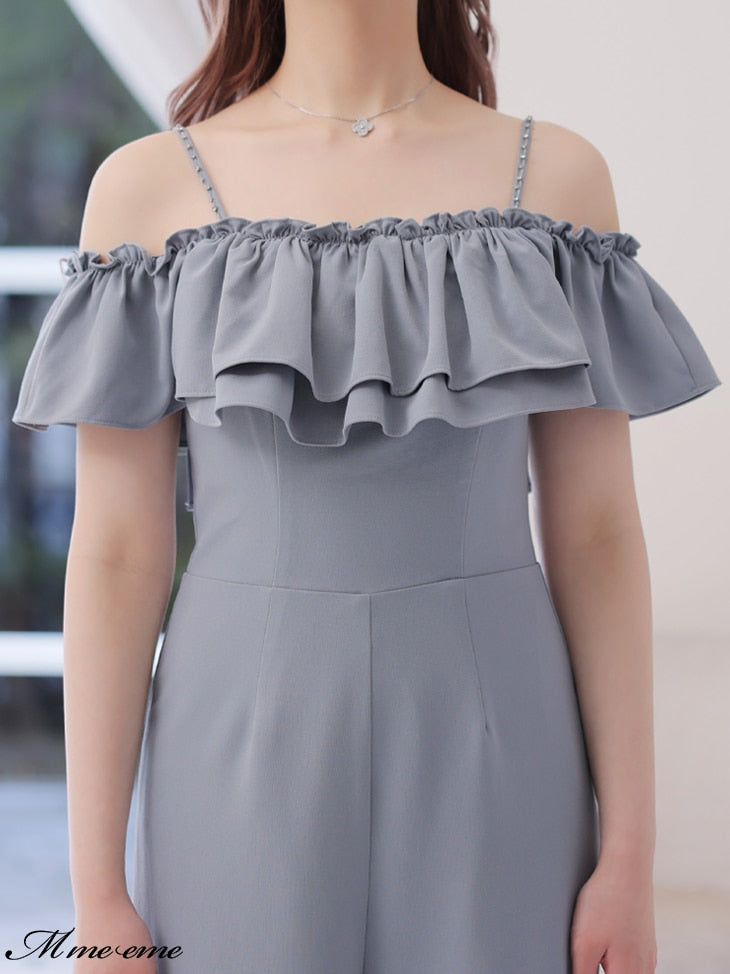 【SALE】Ruffle ribbon combineson (eme10407)