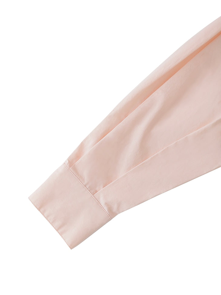 【SALE】Sheer bijou cropped shirt (eme10430)