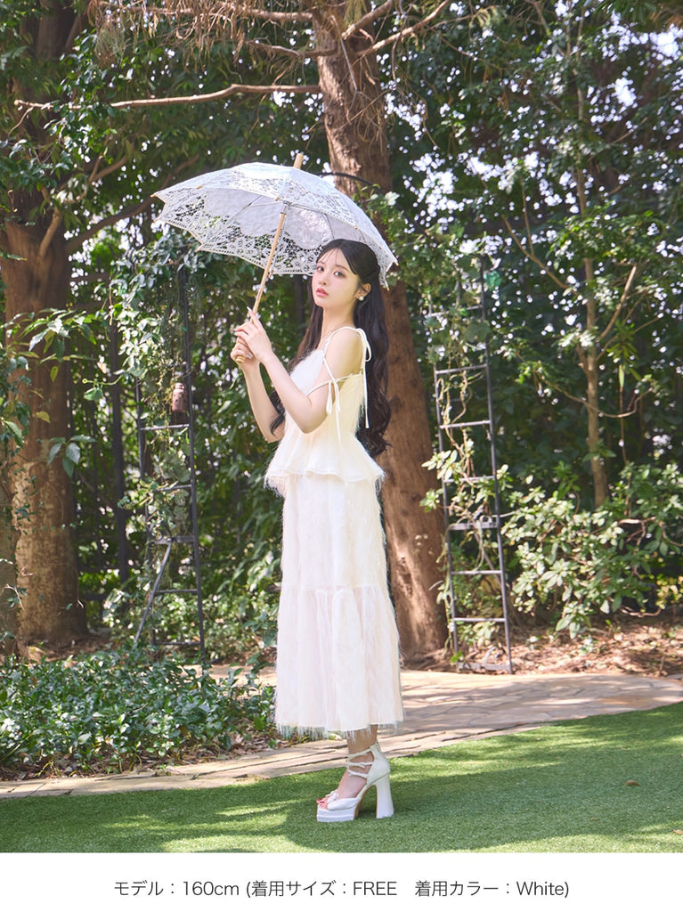 Lame fringe jacquard onepiece(eme10478)