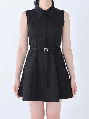 Back ribbon flare mini onepiece(eme10604)