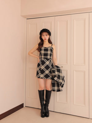 Urban check shirt outer(eme10801)