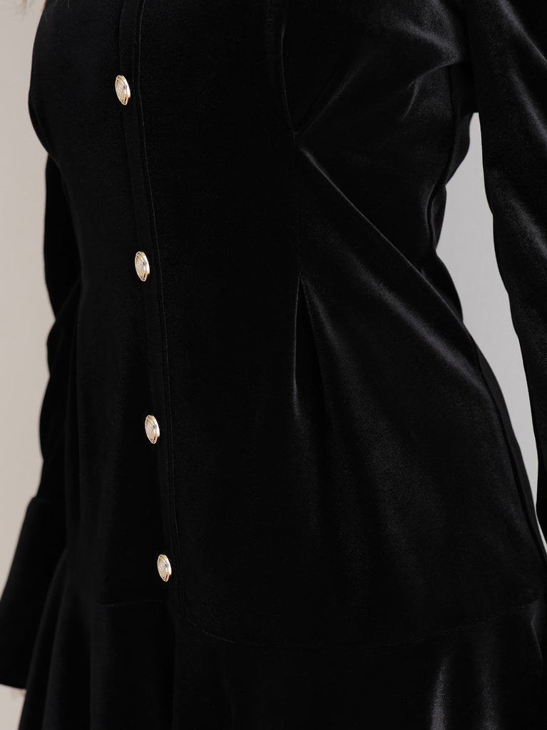 Classical velvet mini onepiece(eme10610)