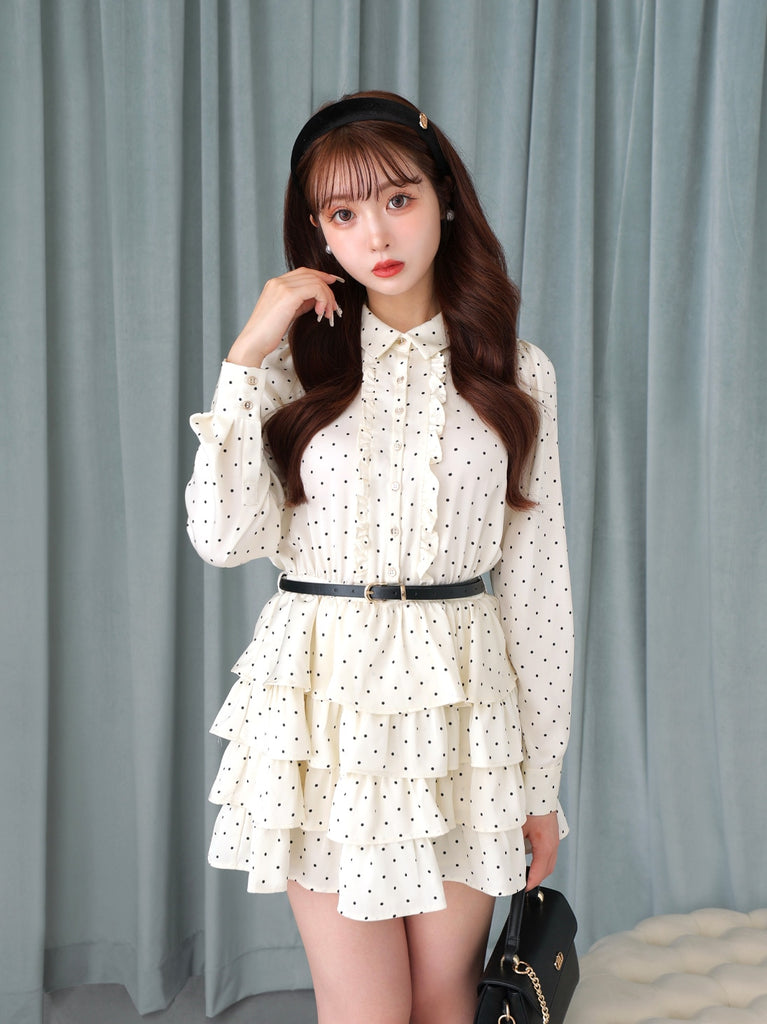 Classical dot tiered onepiecee(eme10727)