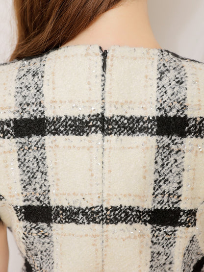 【Pre Order】Maison tweed mini onepiece(eme10717)