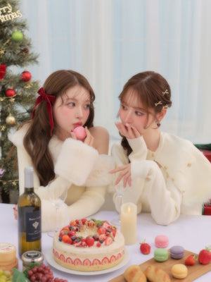 Fur shoulder mermaid onepiece(eme10739)