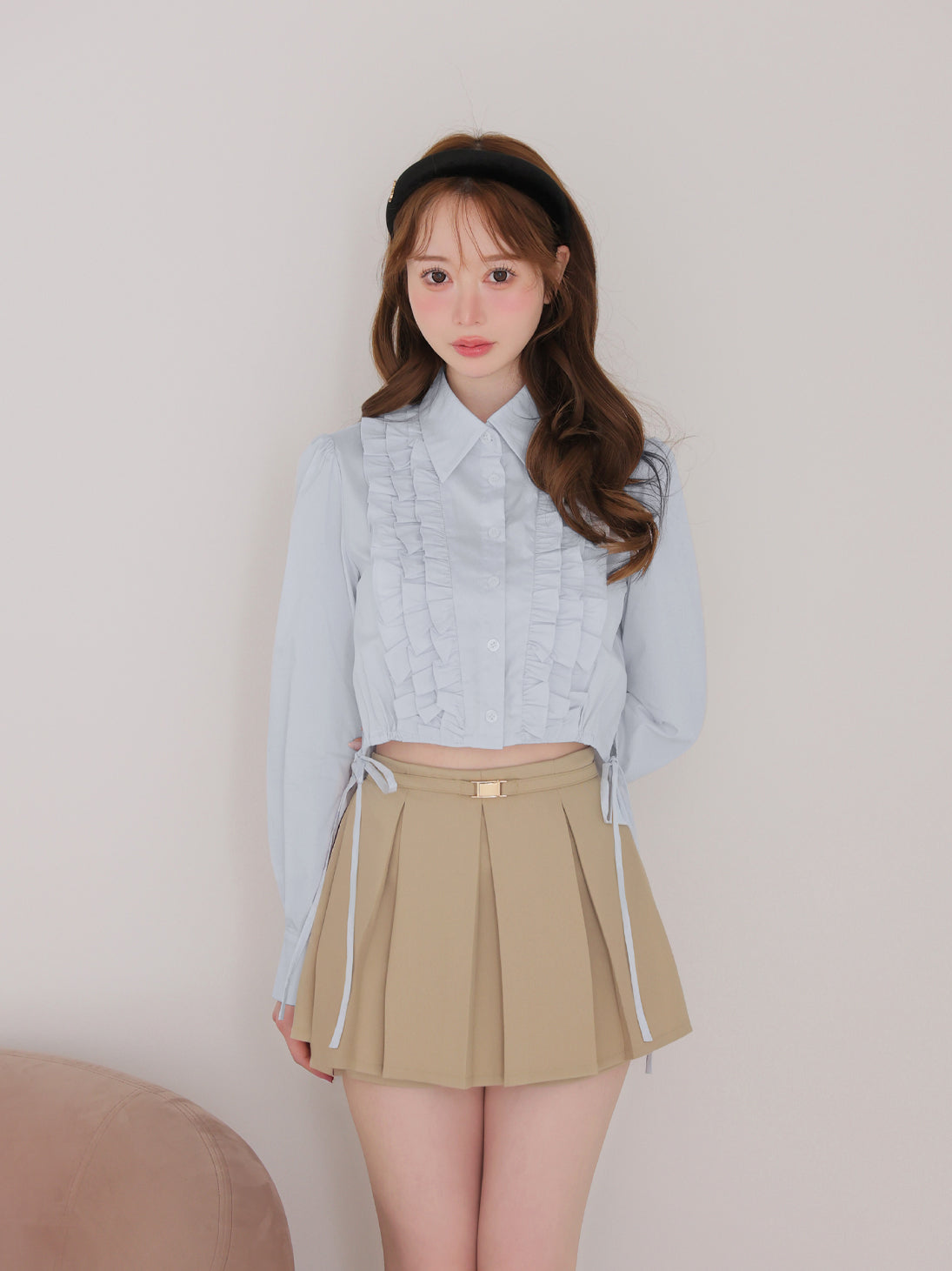 model：162cm　(size：F　color：Beige)