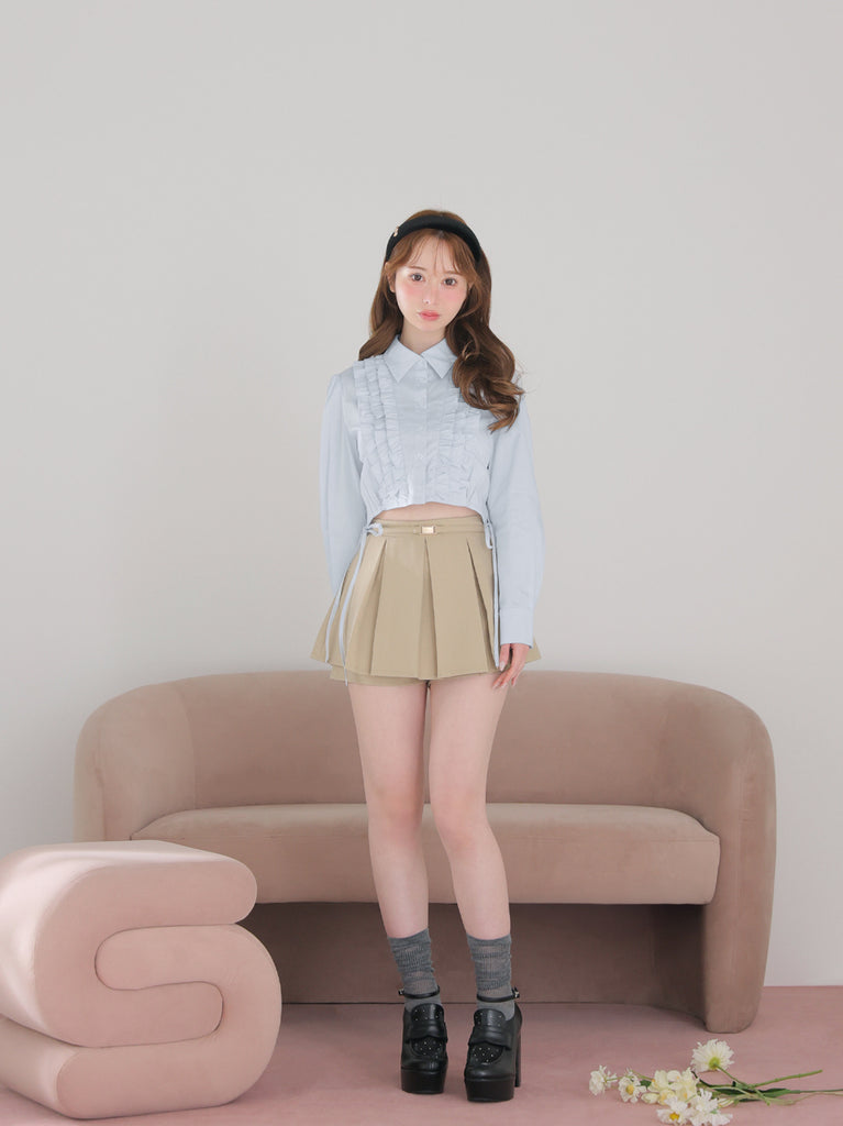 model：162cm　(size：F　color：Sax)