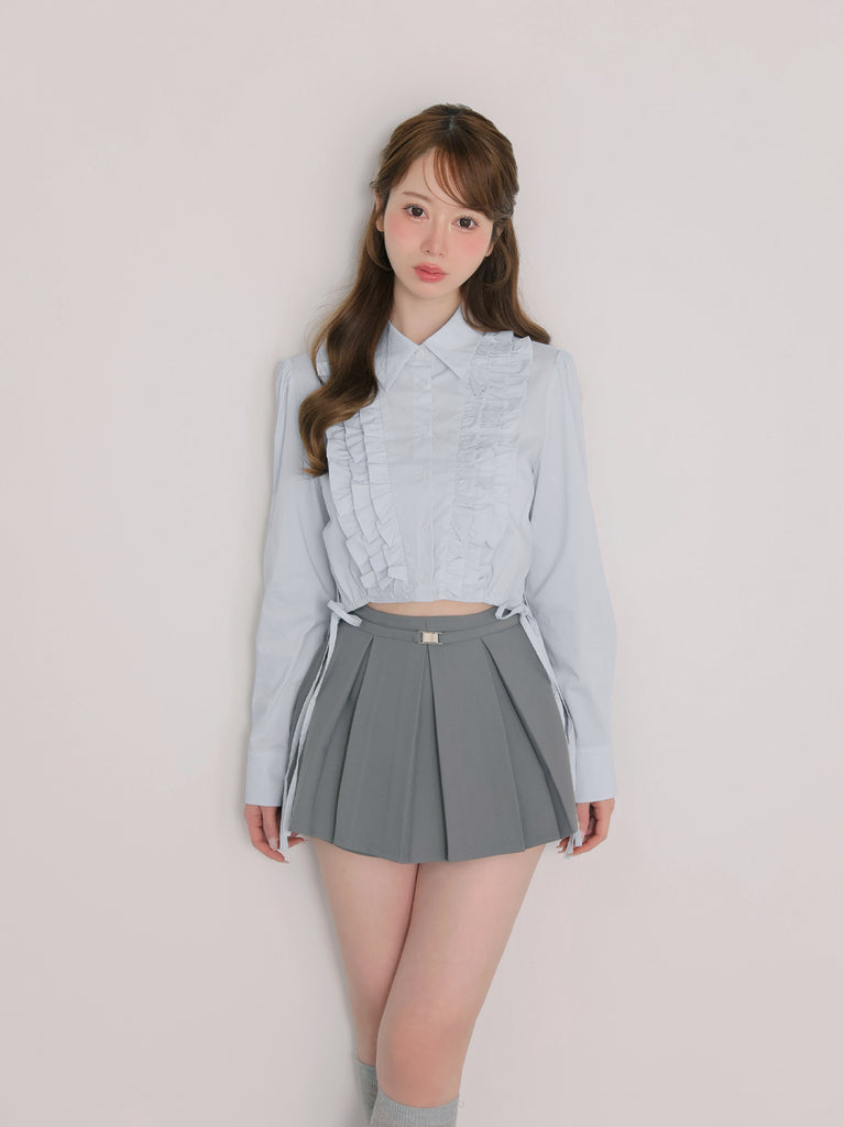 model：162cm　(size：F　color：Gray)
