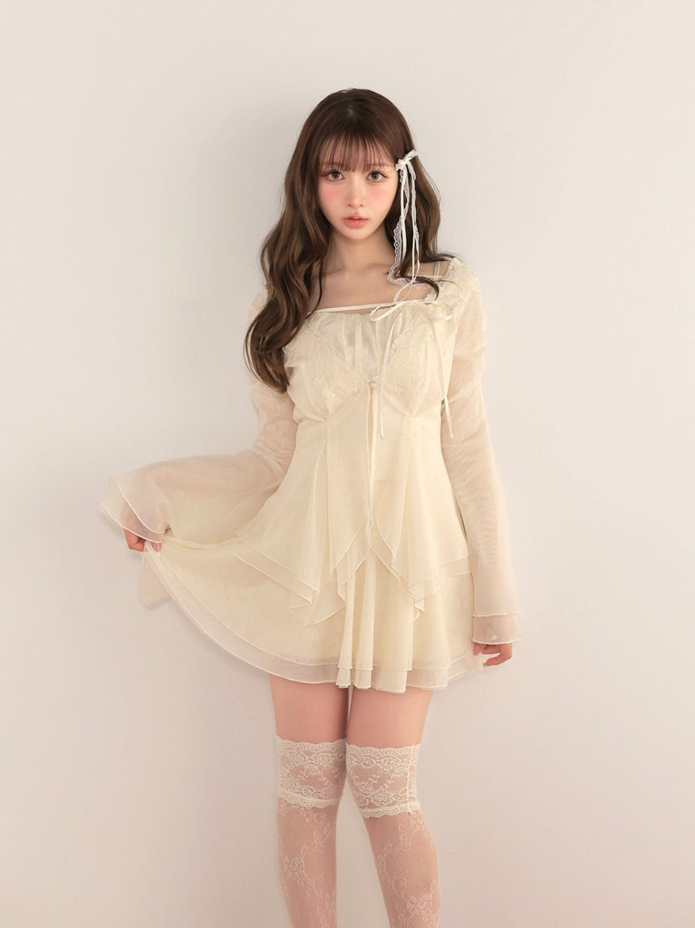 model：160cm　(size：F　color：Ivory)