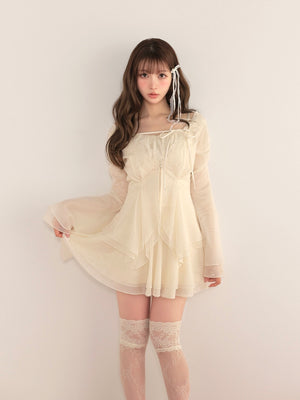 model：160cm　(size：F　color：Ivory)