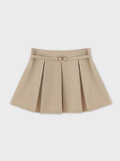 Layered pleated short pants(eme11001)