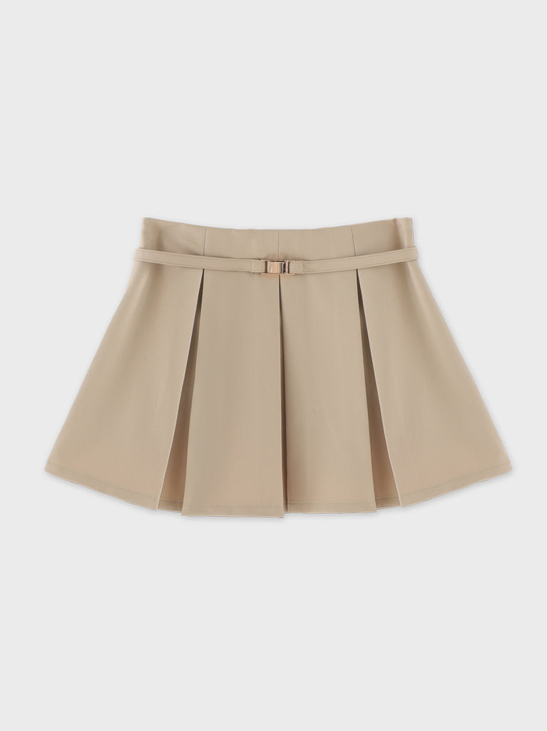 Layered pleated short pants(eme11001)