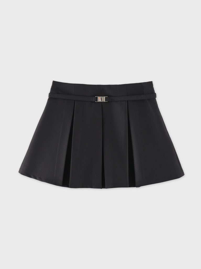 Layered pleated short pants(eme11001)