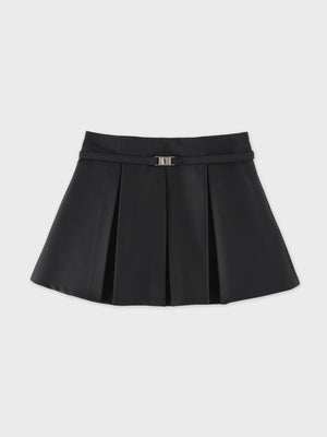 Layered pleated short pants(eme11001)