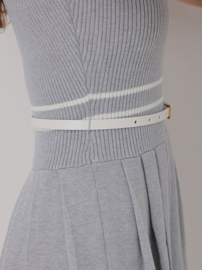 French line knit ensemble onepiece(eme10799)