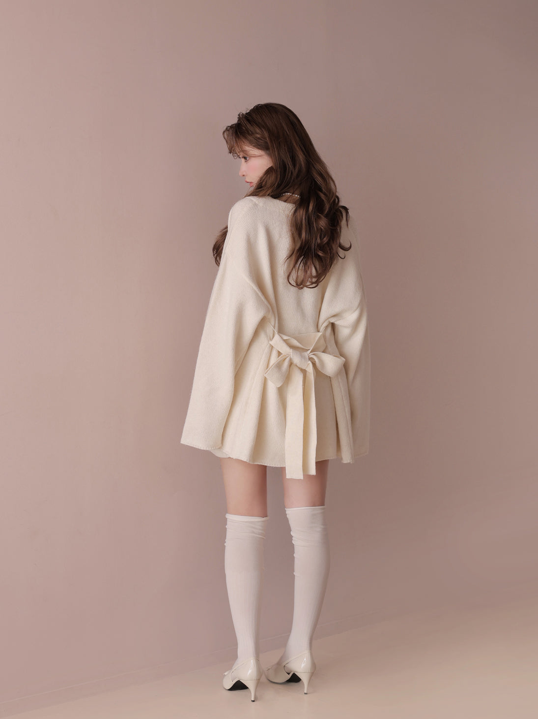 model：160cm　(size：F　color：Ivory)