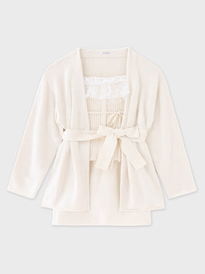 Lame gown layered knit set(eme11002)