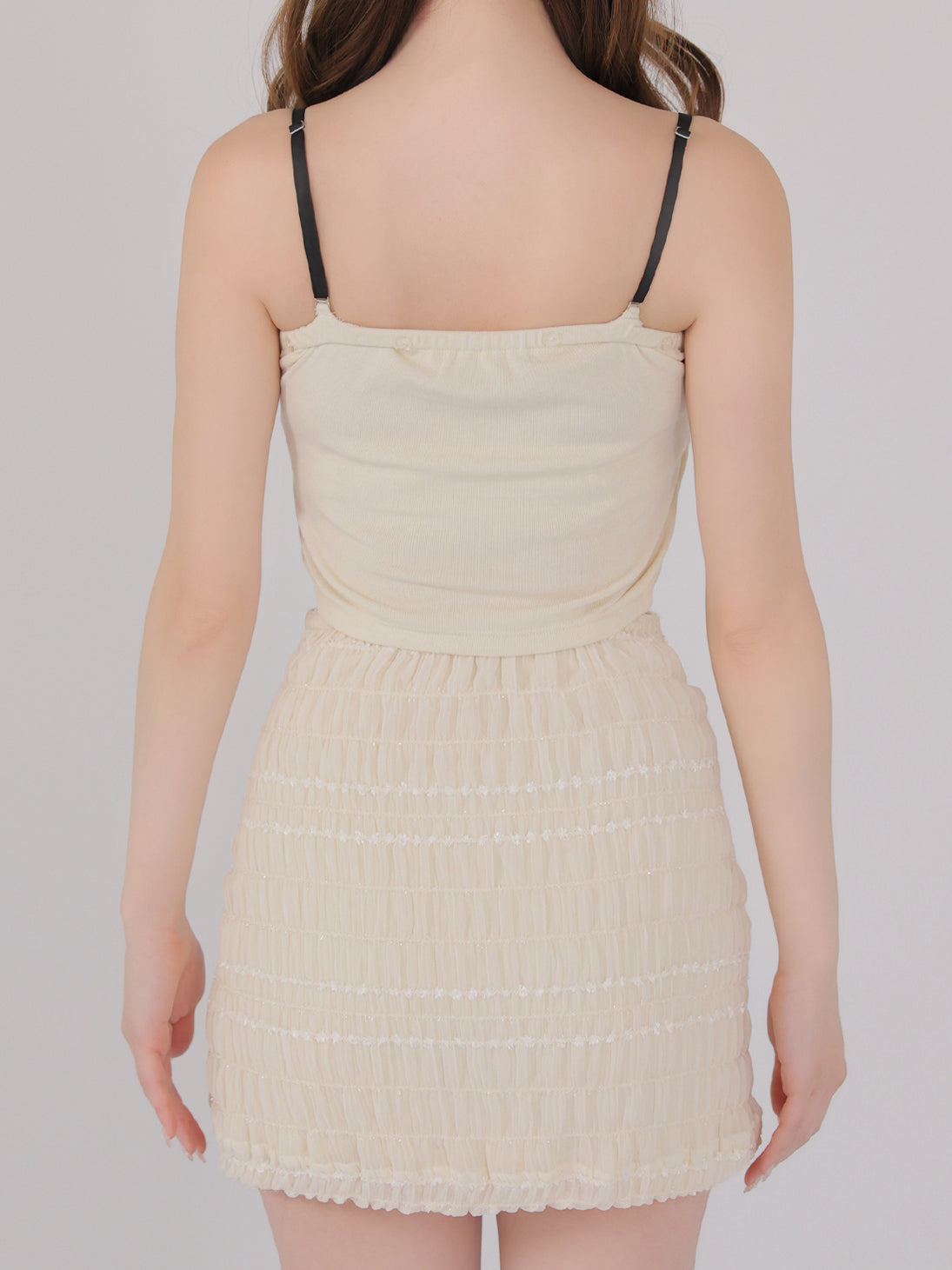 Milky chiffon ribbon set up(eme11003)